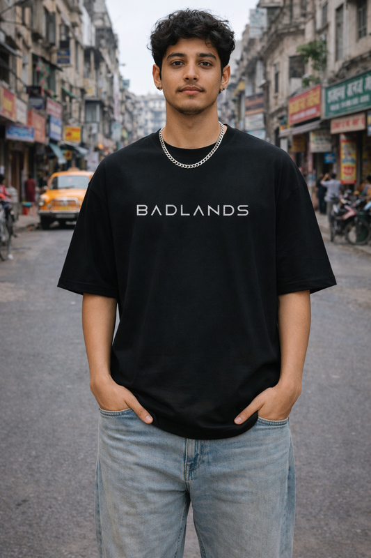 Badlands - Oversized Drop-Shoulder | 240 GSM Heavy Gauge Terry Cotton | Premium Biowash