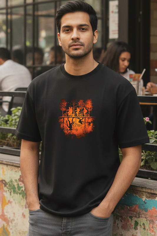 Mind Flayer - Oversized Drop-Shoulder | 240 GSM Heavy Gauge Terry Cotton | Premium Biowash