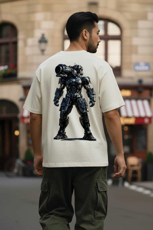 War Machine - Oversized Drop-Shoulder | 240 GSM Heavy Gauge Terry Cotton | Premium Biowash