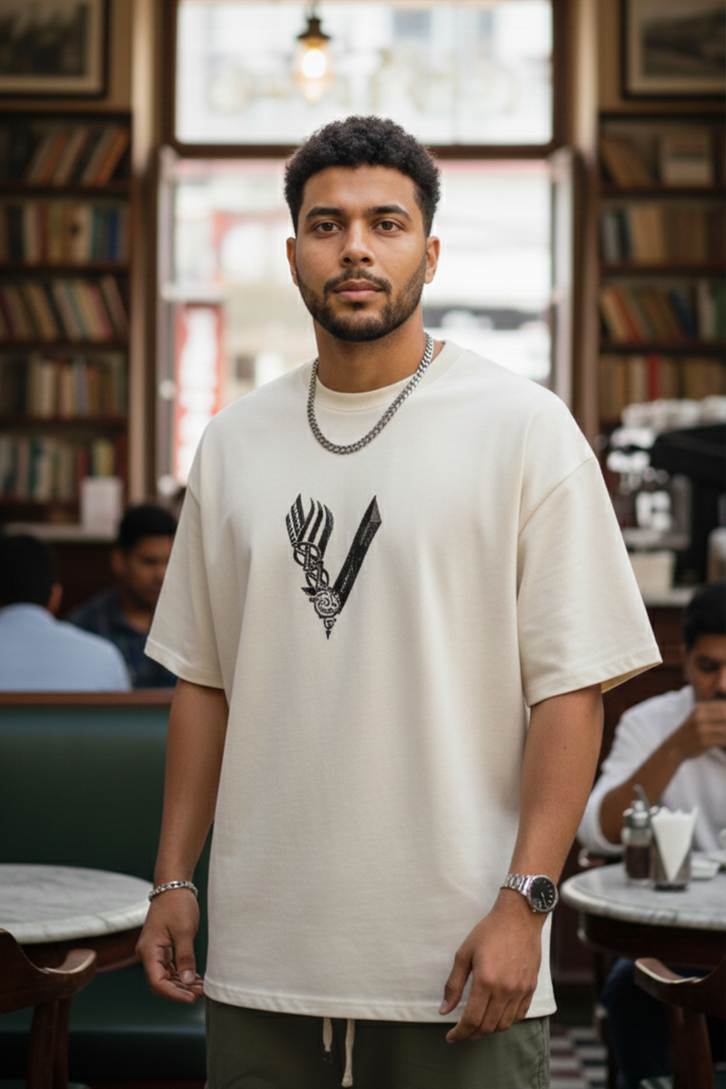 Viking Warrior - Oversized Drop-Shoulder | 240 GSM Heavy Gauge Terry Cotton | Premium Biowash