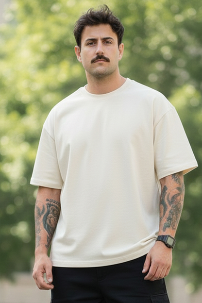 Dubai Statement - Oversized Drop-Shoulder | 240 GSM Heavy Gauge Terry Cotton | Premium Biowash