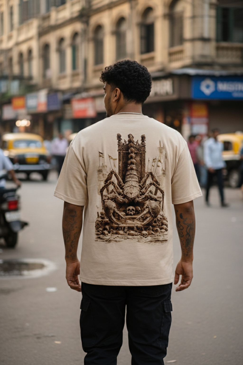 Scorpion King - Oversized Drop-Shoulder | 240 GSM Heavy Gauge Terry Cotton | Premium Biowash