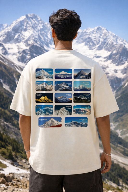 Never Stop Exploring - Oversized Drop-Shoulder | 240 GSM Heavy Gauge Terry Cotton | Premium Biowash