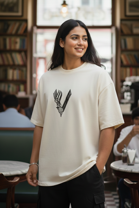 Viking Warrior - Oversized Drop-Shoulder | 240 GSM Heavy Gauge Terry Cotton | Premium Biowash