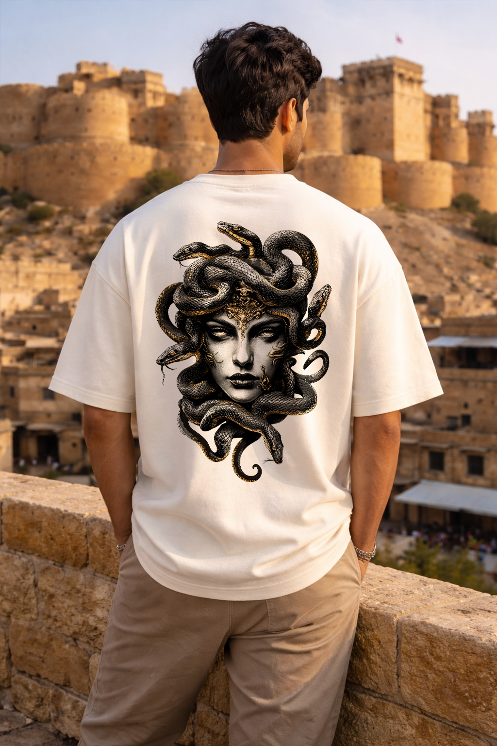 Medusa - Oversized Drop-Shoulder | 240 GSM Heavy Gauge Terry Cotton | Premium Biowash