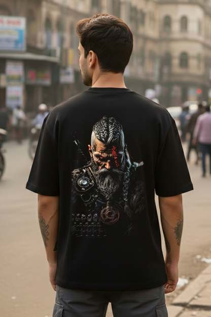 Viking Berserker - Oversized Drop-Shoulder | 240 GSM Heavy Gauge Terry Cotton | Premium Biowash