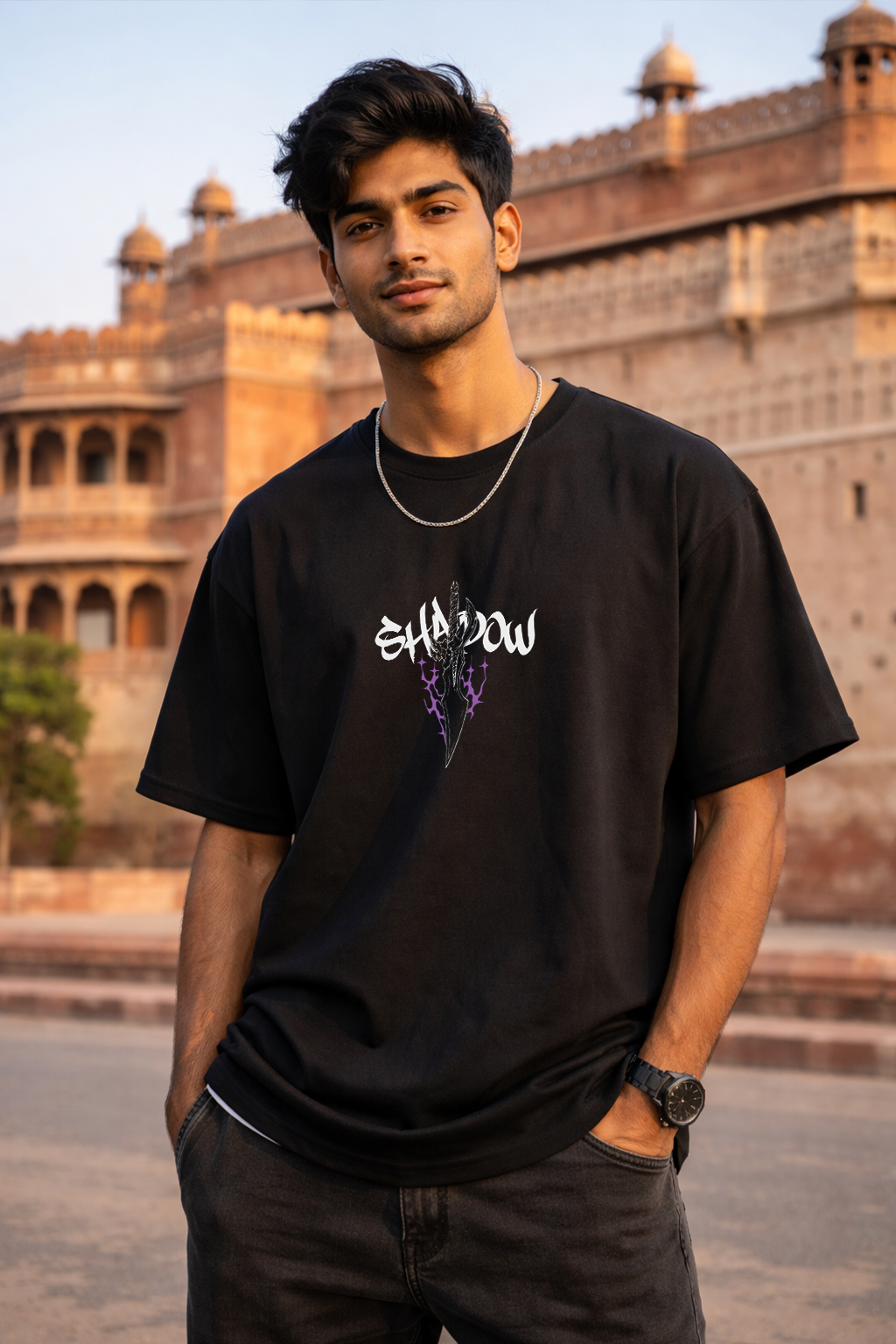 Shadow Monarch - Oversized Drop-Shoulder | 240 GSM Heavy Gauge Terry Cotton | Premium Biowash