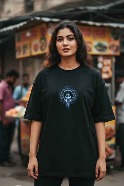 Shiva Trishul -  Oversized Drop-Shoulder | 240 GSM Heavy Gauge Terry Cotton | Premium Biowash