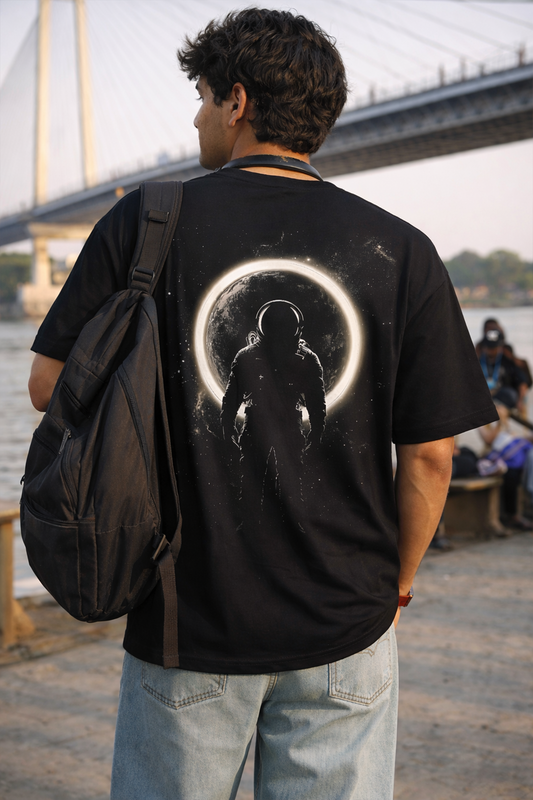ECLIPSE ASTRONAUT – Oversized Drop-Shoulder | 240 GSM Heavy Gauge Terry Cotton | Premium Biowash