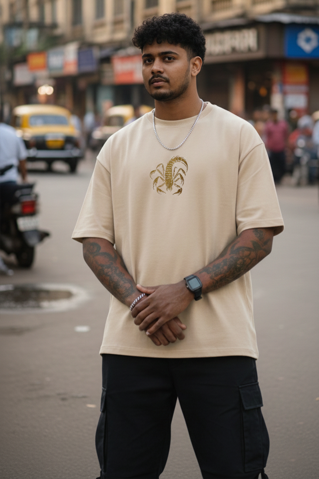 Scorpion King - Oversized Drop-Shoulder | 240 GSM Heavy Gauge Terry Cotton | Premium Biowash