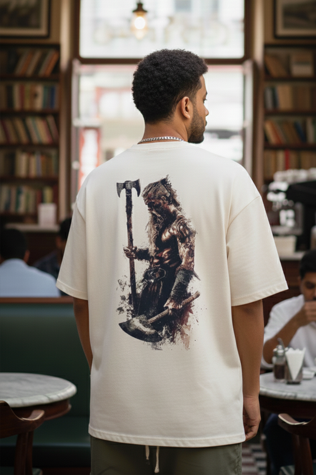 Viking Warrior - Oversized Drop-Shoulder | 240 GSM Heavy Gauge Terry Cotton | Premium Biowash