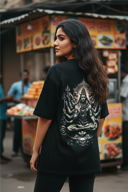 Shiva Trishul -  Oversized Drop-Shoulder | 240 GSM Heavy Gauge Terry Cotton | Premium Biowash