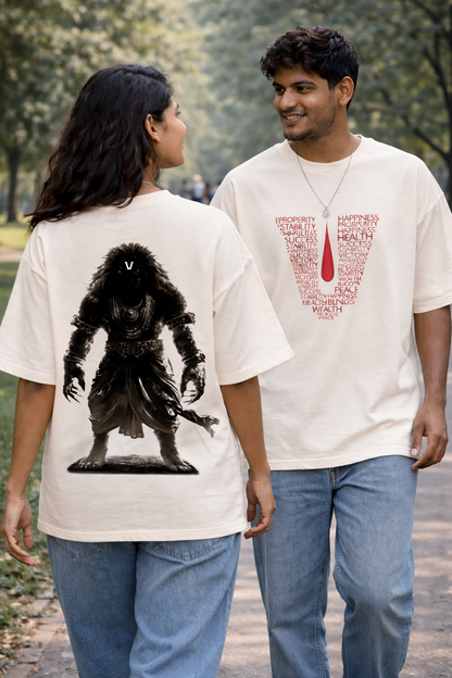 The Protector Rises - Oversized Drop-Shoulder | 240 GSM Heavy Gauge Terry Cotton | Premium Biowash