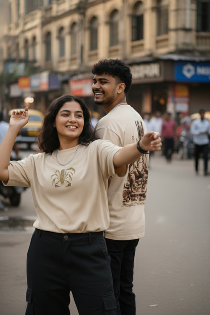 Scorpion King - Oversized Drop-Shoulder | 240 GSM Heavy Gauge Terry Cotton | Premium Biowash