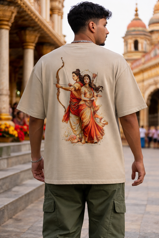 Eternal Dharma - Oversized Drop-Shoulder | 240 GSM Heavy Gauge Terry Cotton | Premium Biowash