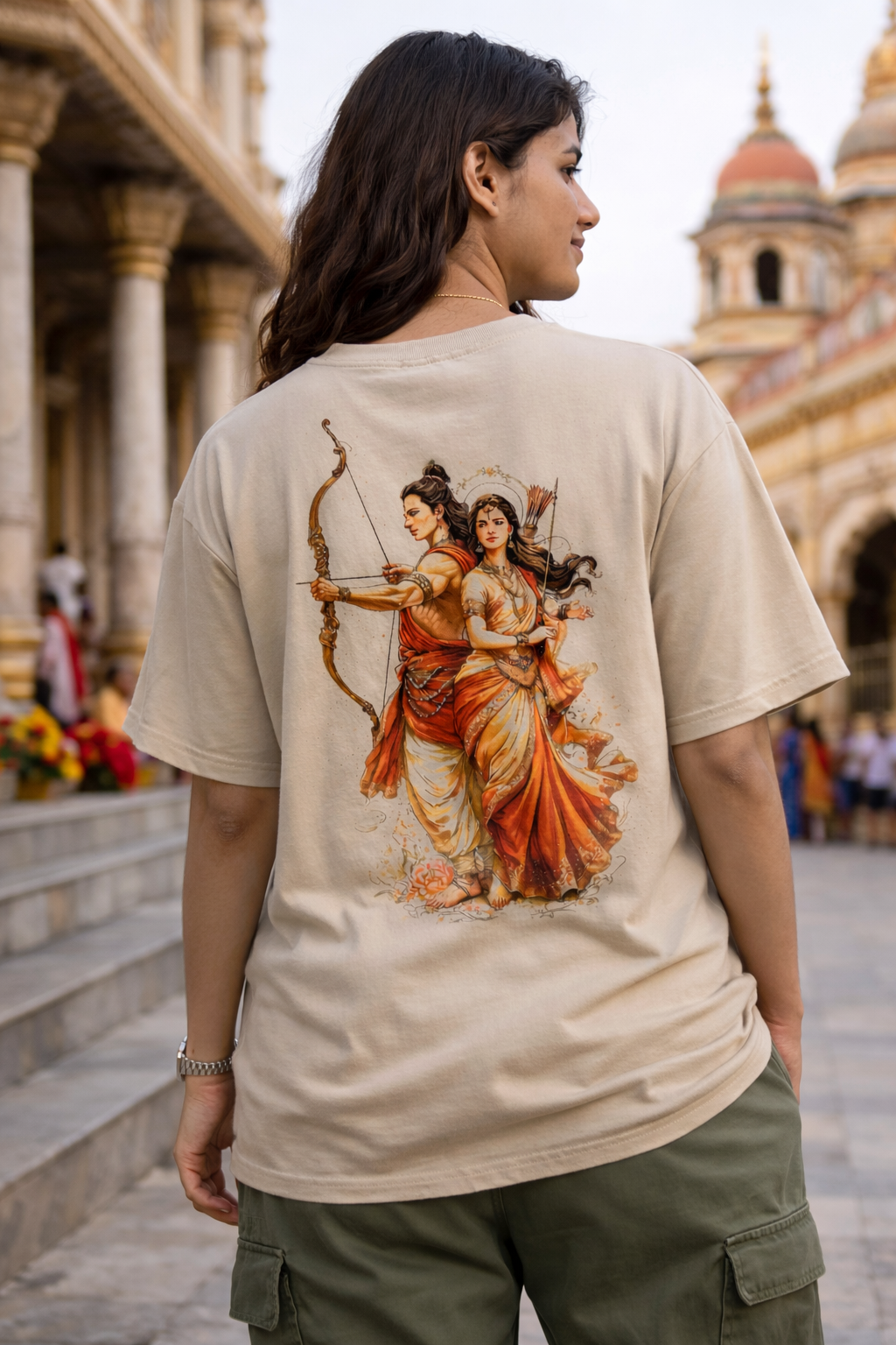 Eternal Dharma - Oversized Drop-Shoulder | 240 GSM Heavy Gauge Terry Cotton | Premium Biowash