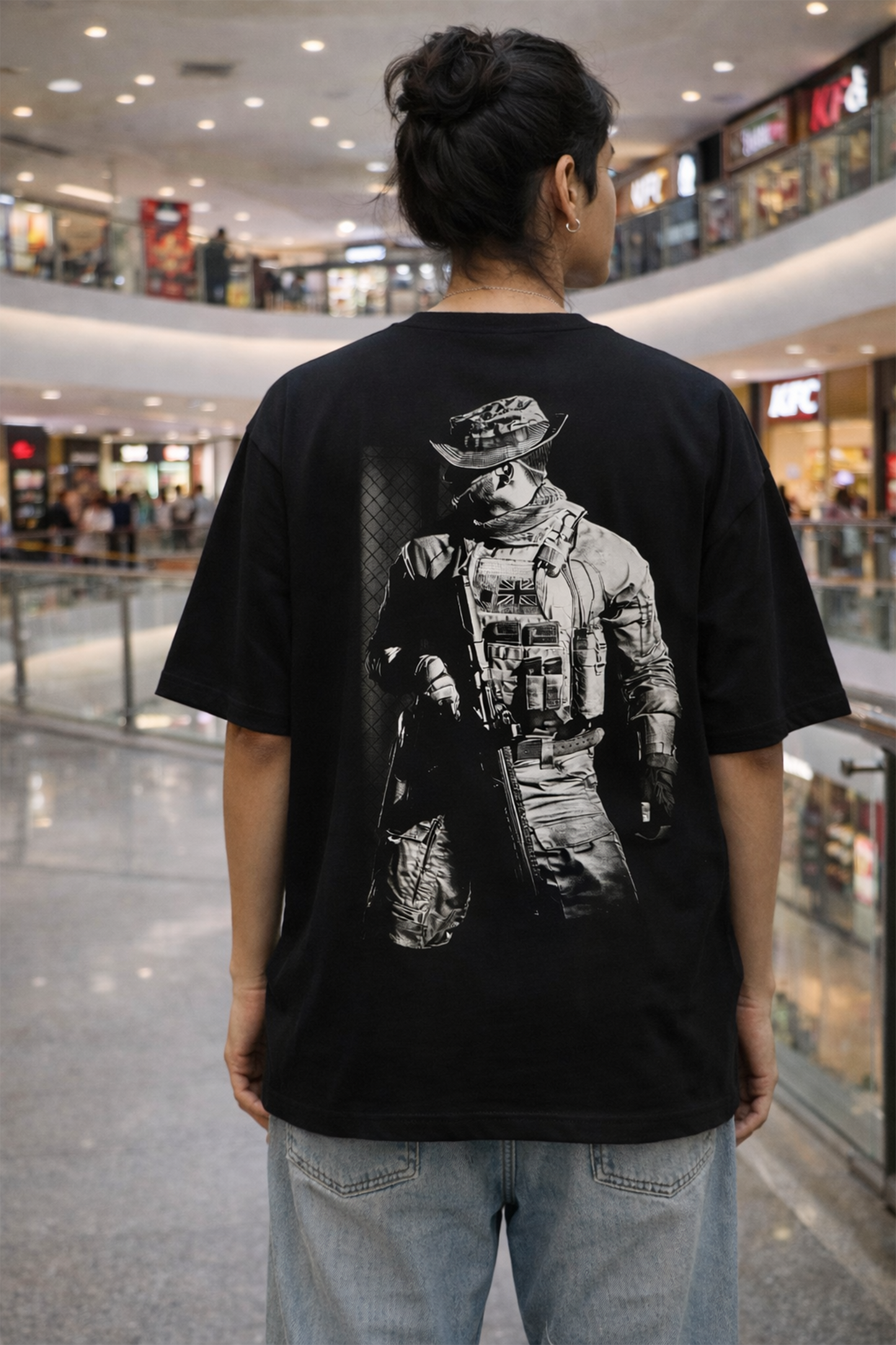 Tactical Ops - Oversized Drop-Shoulder | 240 GSM Heavy Gauge Terry Cotton | Premium Biowash