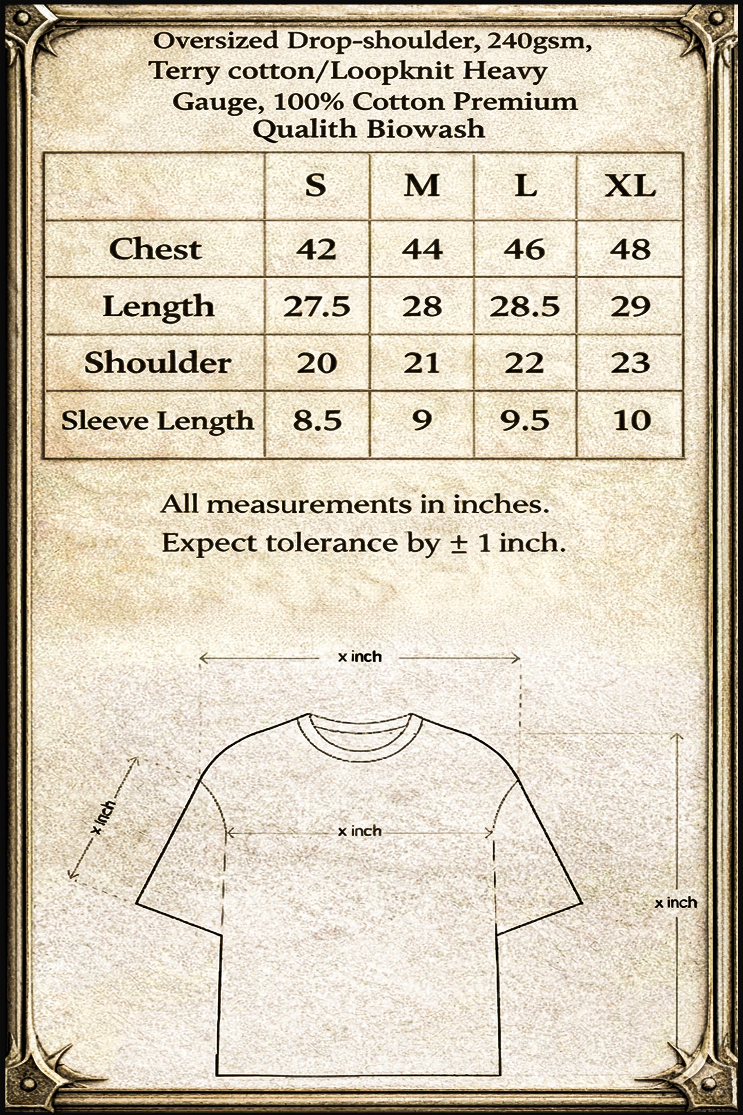 Shiva Trishul -  Oversized Drop-Shoulder | 240 GSM Heavy Gauge Terry Cotton | Premium Biowash