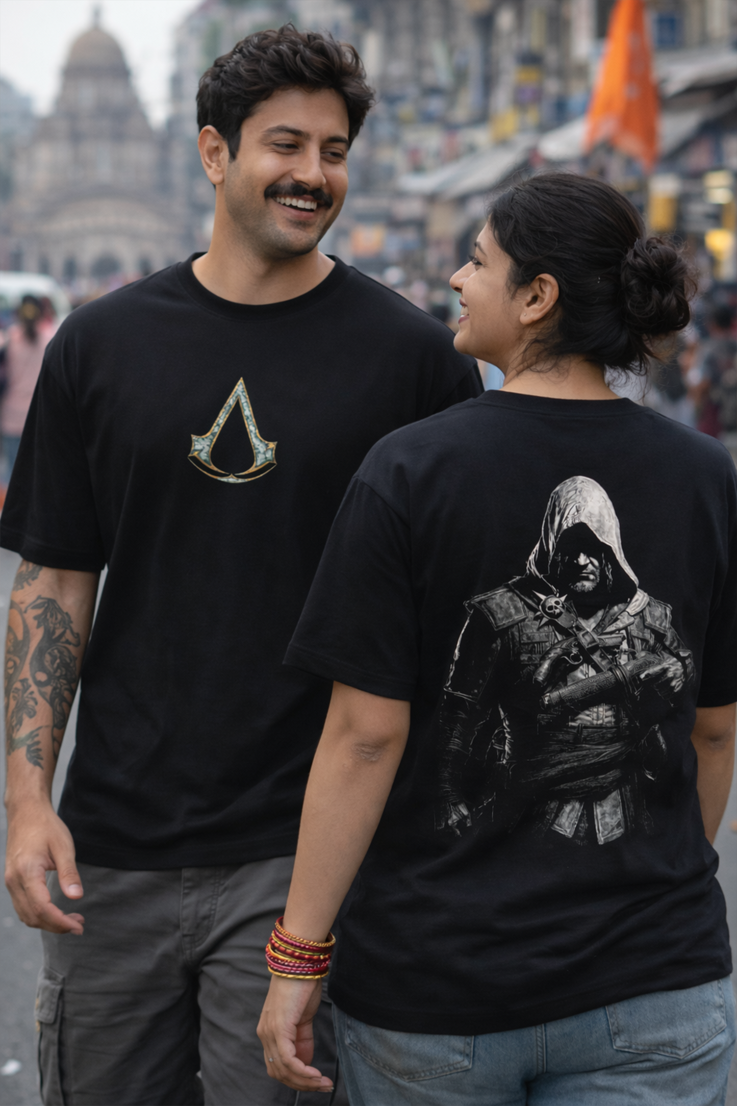 Stealth Emblem - Oversized Drop-Shoulder | 240 GSM Heavy Gauge Terry Cotton | Premium Biowash