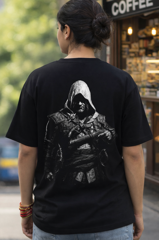 Stealth Emblem - Oversized Drop-Shoulder | 240 GSM Heavy Gauge Terry Cotton | Premium Biowash