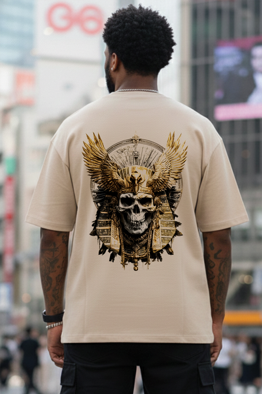 Imperial Skull - Oversized Drop-Shoulder | 240 GSM Heavy Gauge Terry Cotton | Premium Biowash  Not everyone can pull this off.