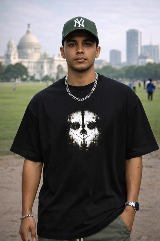 GHOST OPS – Oversized Drop-Shoulder | 240 GSM Heavy Gauge Terry Cotton | Premium Biowash