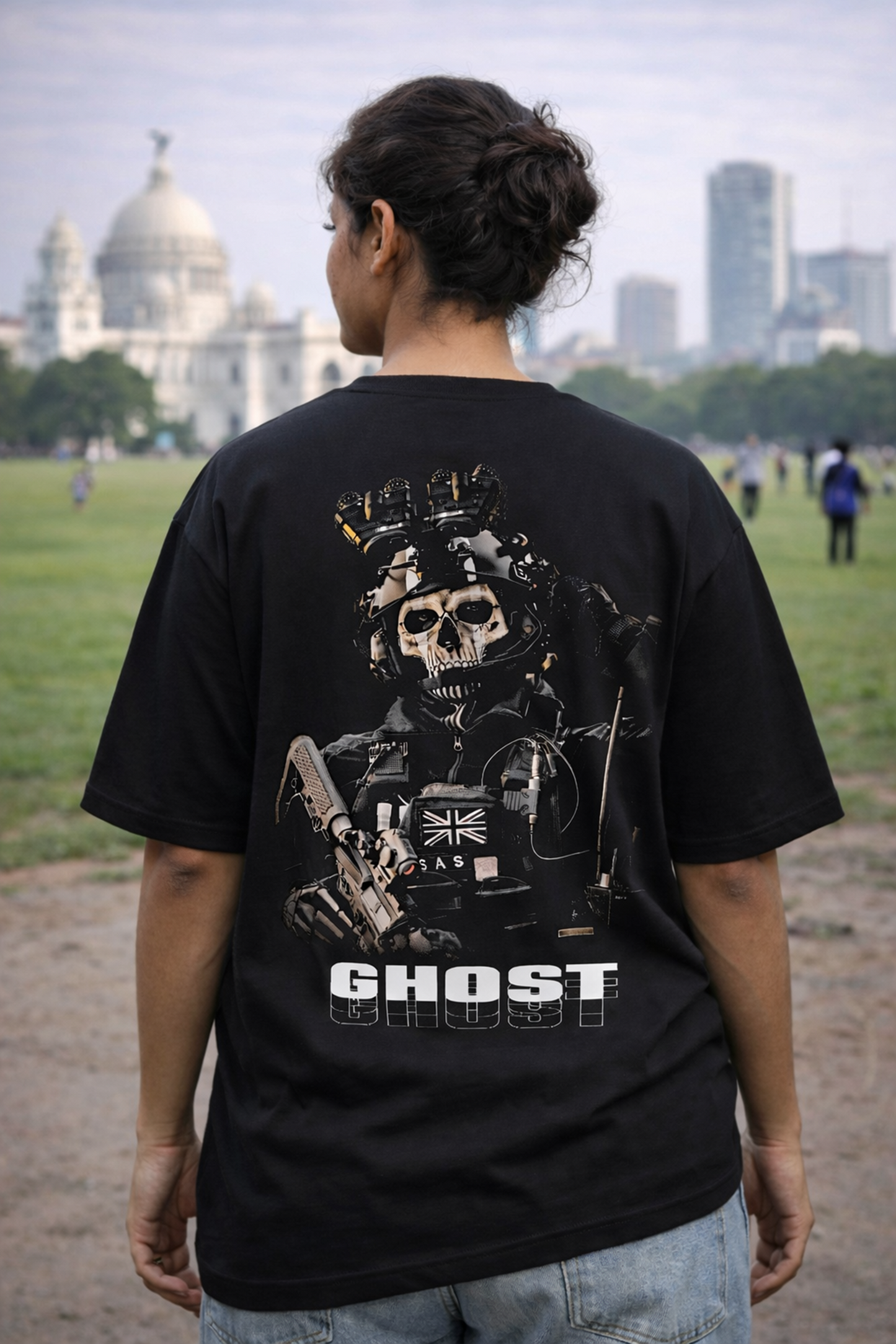 GHOST OPS – Oversized Drop-Shoulder | 240 GSM Heavy Gauge Terry Cotton | Premium Biowash